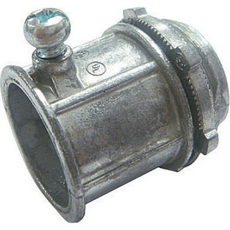 Gampak EMT Connector, Set Screw, Die Cast Zinc, Red 02-55232